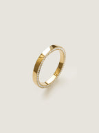 0.4 TCW Round CVD Diamond Double Edge Pave Wedding Band