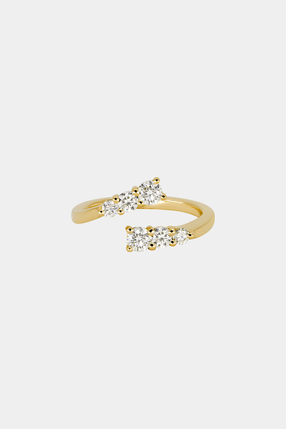 0.6 TCW Round Moissanite Open Pave Wedding Band