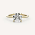 1 CT - 3 CT Round Cut Lab grown Diamond Solitaire Engagement Ring
