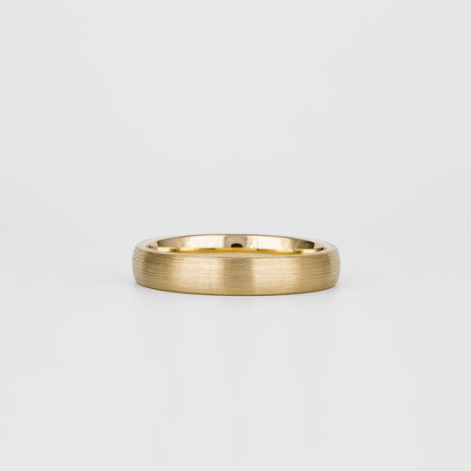 Plain Brushed Matte Wedding Band For Men