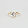 1.24 CT - 3.24 CT Round Brilliant Cut Lab grown Diamond Cluster Engagement Ring