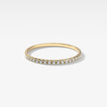 0.17 TCW Round CVD Diamond Petite French Pave Wedding Band