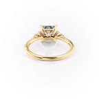 2 CT - 3 CT Princess Cut Cluster Pave Setting Moissanite Engagement Ring