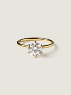 1.5 CT - 3.5 CT Round Cut Lab grown Diamond Solitaire Engagement Ring
