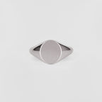 Signet Round Wedding Band For Men
