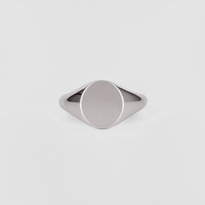 Signet Round Wedding Band For Men