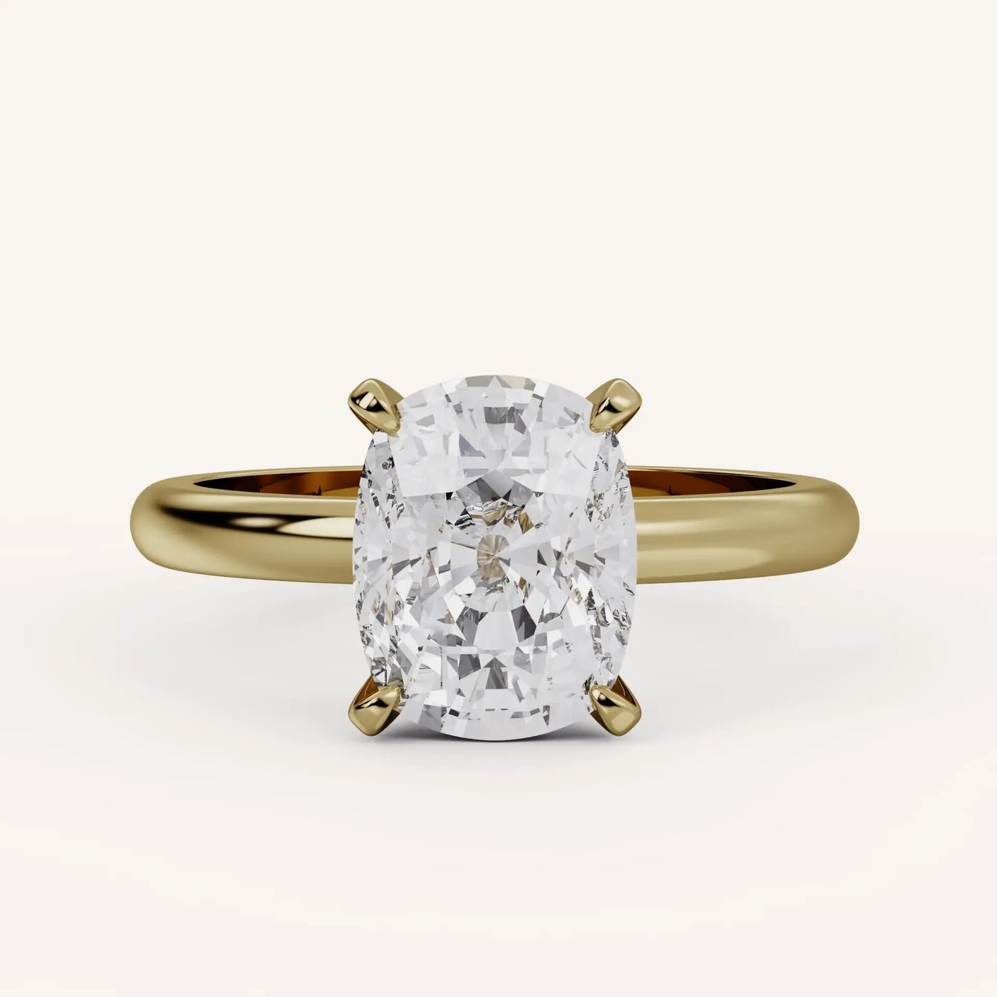 1.5 CT - 3 CT Oval Cut Lab grown Diamond Solitaire Engagement Ring