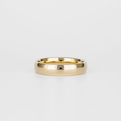 Plain Classic Polished Wedding Band For Men