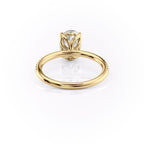 2 CT - 3 CT Oval Cut Pave Moissanite Engagement Ring