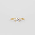 0.72 CT - 2.72 CT Round Cut Lab grown Diamond Three Stone Engagement Ring