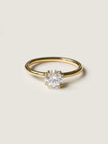 1 CT - 3 CT Round Cut Lab grown Diamond Solitaire & Double-Prong Engagement Ring