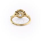 2 CT - 3 CT Round Cut Halo Art Deco Style Moissanite Engagement Ring