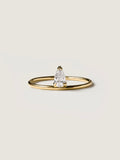 0.30 CT - 2.30 CT Pear Cut Lab grown Diamond Solitaire Engagement Ring