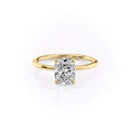 2.5 CT Elongated Cushion Solitaire Moissanite Engagement Ring