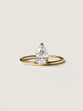 1 CT - 3 CT Pear Cut Lab grown Diamond Solitaire Engagement Ring