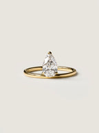 1 CT - 3 CT Pear Cut Lab grown Diamond Solitaire Engagement Ring