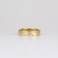 0.09 TCW Round CVD Diamond Contour Wedding Band