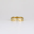 0.09 TCW Round CVD Diamond Contour Wedding Band