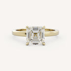 1.25 CT - 3 CT Asscher Cut Lab grown Diamond Solitaire Engagement Ring