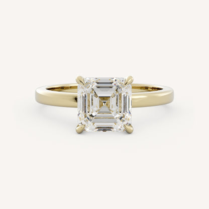 1.25 CT - 3 CT Asscher Cut Lab grown Diamond Solitaire Engagement Ring