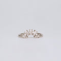0.48 TCW Tapered Baguette & Round CVD Diamond Fire Cracker Curved Wedding Band