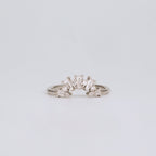 0.48 TCW Tapered Baguette & Round CVD Diamond Fire Cracker Curved Wedding Band