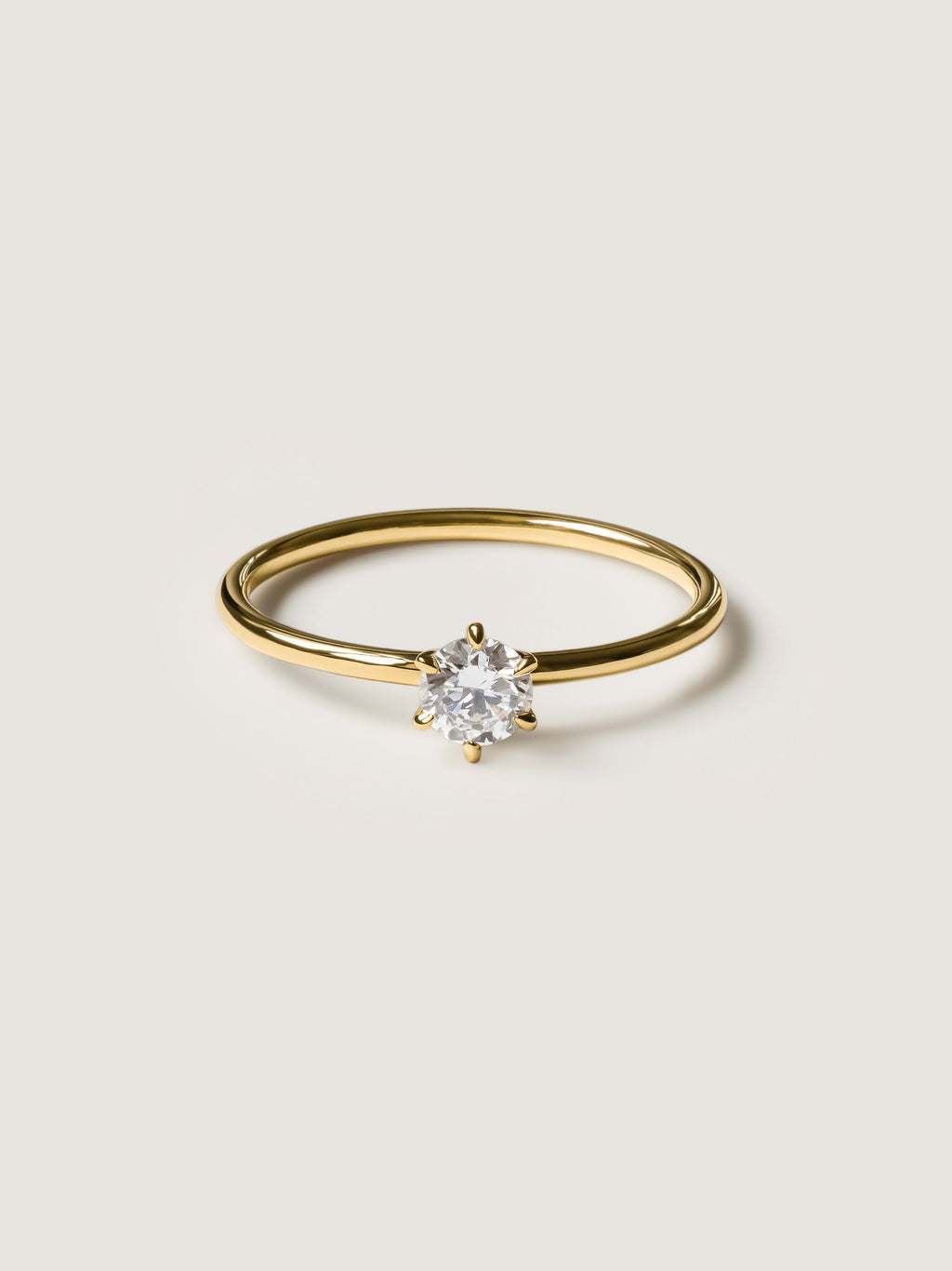 0.3 CT - 2.3 CT Round Cut Lab grown Diamond Solitaire Engagement Ring