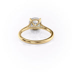 2 CT - 3.5 CT Round Cut Hidden Halo Moissanite Engagement Ring