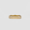 Signet Slim Rectangular Wedding Band For Men