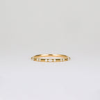 0.1 TCW Round & Marquise CVD Diamond Dainty Wedding Band