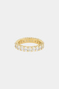 2.4 TCW Oval Moissanite Eternity Wedding Band