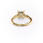 2 CT - 3 CT Princess Cut Three Stone Moissanite Engagement Ring