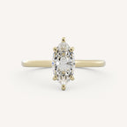 1 CT - 2 CT Marquise Cut Lab grown Diamond Solitaire Engagement Ring