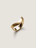 Curved Wave Style Wedding Band For Men