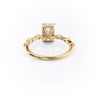 1.5 CT - 3 CT Emerald Cut Hidden Halo Dainty Moissanite Engagement Ring