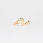 Plain Organic Curved Wedding Band