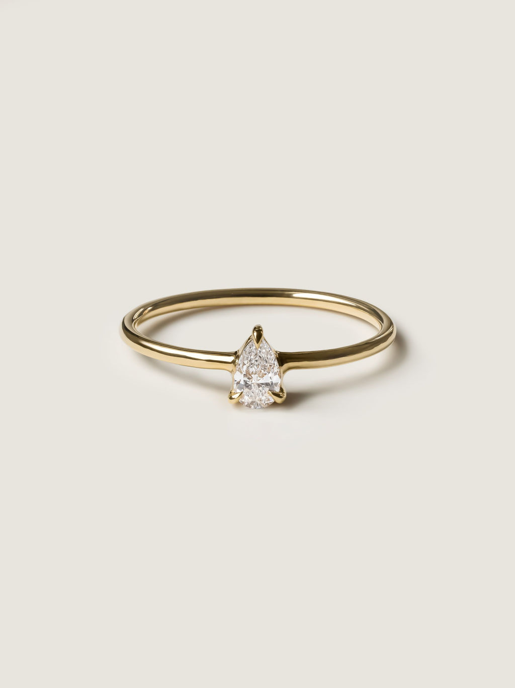 0.20 CT - 2.20 CT Pear Cut Lab grown Diamond Solitaire Engagement Ring