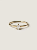 0.20 CT - 2.20 CT Pear Cut Lab grown Diamond Solitaire Engagement Ring