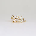 0.92 TCW Marquise Cluster CVD Diamond Wedding Band