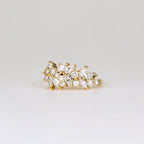 0.92 TCW Marquise Cluster CVD Diamond Wedding Band