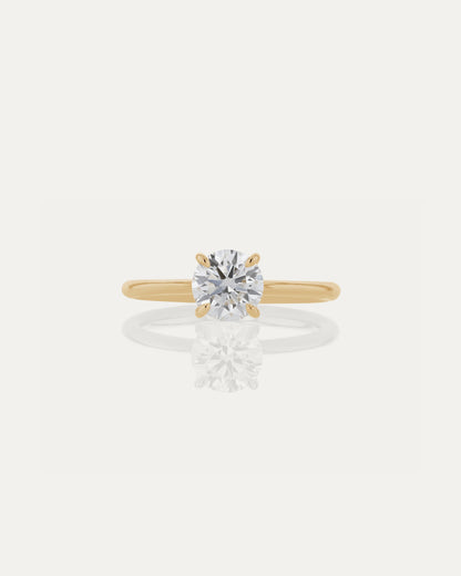 1 CT - 3 CT Round Cut Lab grown Diamond Solitaire Engagement Ring
