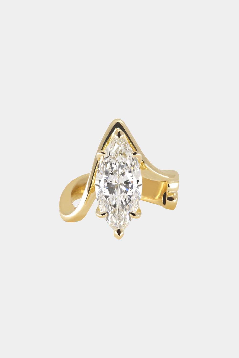 2 CT - 4 CT Marquise Cut Lab grown Diamond Unique Engagement Ring