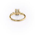 2 CT - 2.5 CT Elongated Cushion Cut Cluster Moissanite Engagement Ring