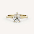 0.7 CT - 1.5 CT Pear Cut Lab grown Diamond Solitaire Engagement Ring