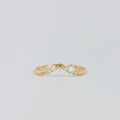 0.12 TCW Round CVD Diamond Curved Scattered Wedding Band