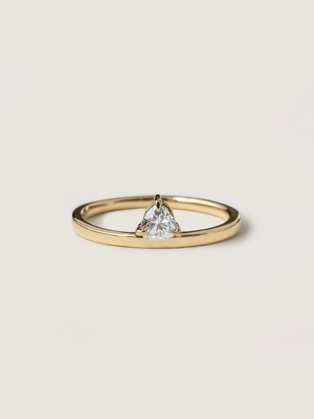0.20 CT - 2.20 CT Trillion Cut Lab grown Diamond Solitaire Engagement Ring