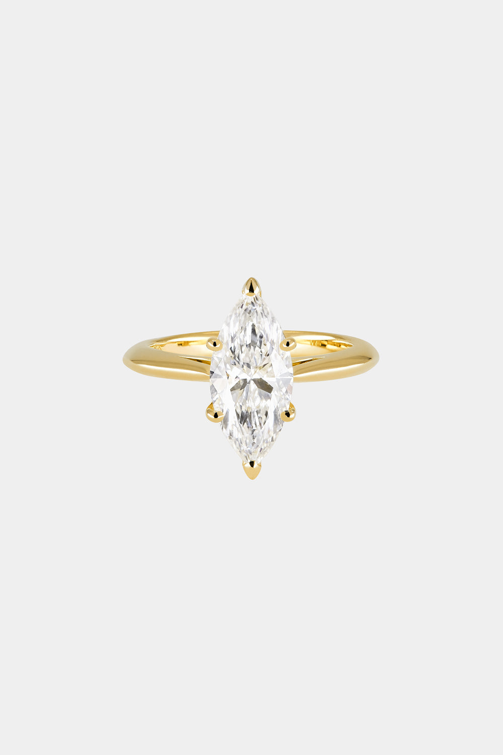 1.8 CT - 2.5 CT Marquise Cut Lab grown Diamond Solitaire Engagement Ring