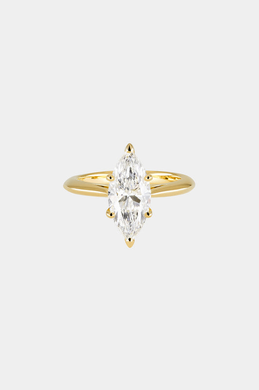 1.8 CT - 2.5 CT Marquise Cut Lab grown Diamond Solitaire Engagement Ring