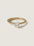 0.5 CT - 2.5 CT Oval Cut Lab grown Diamond Pave Engagement Ring