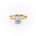 2 CT - 2.5 CT Round Cut Solitaire Moissanite Engagement Ring